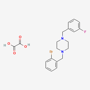 1-(2-bromobenzyl)-4-(3-fluorobenzyl)piperazine oxalate