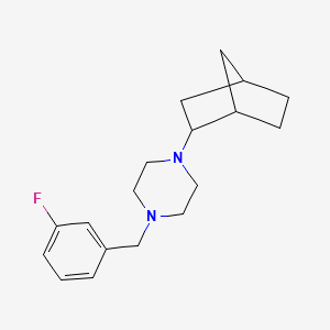 1-bicyclo[2.2.1]hept-2-yl-4-(3-fluorobenzyl)piperazine