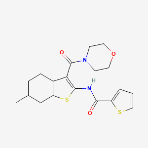 N-[6-methyl-3-(4-morpholinylcarbonyl)-4,5,6,7-tetrahydro-1-benzothien-2-yl]-2-thiophenecarboxamide