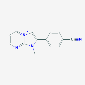 2-(4-Cyanophenyl)-1-methylimidazo[1,2-a]pyrimidin-1-ium