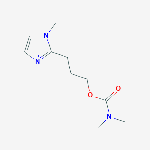 3-(1,3-dimethyl-1H-imidazol-3-ium-2-yl)propyl dimethylcarbamate
