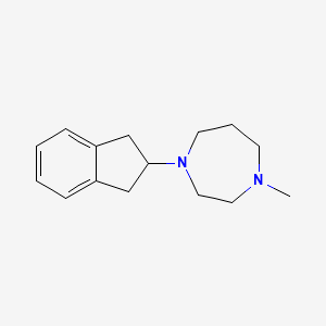 molecular formula C15H22N2 B4931420 1-(2,3-dihydro-1H-inden-2-yl)-4-methyl-1,4-diazepane 