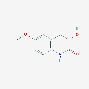 molecular formula C10H11NO3 B493143 3-hydroxy-6-methoxy-3,4-dihydro-2(1H)-quinolinone 