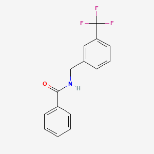 molecular formula C15H12F3NO B4931456 N-[3-(trifluoromethyl)benzyl]benzamide 
