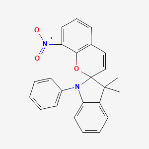 3',3'-dimethyl-8-nitro-1'-phenyl-1',3'-dihydrospiro[chromene-2,2'-indole]