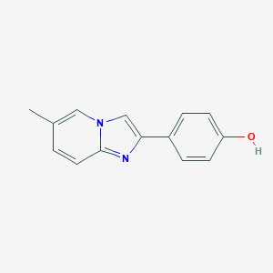 molecular formula C14H12N2O B493148 4-(6-Methylimidazo[1,2-a]pyridin-2-yl)phenol 