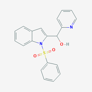 [1-(phenylsulfonyl)-1H-indol-2-yl](2-pyridinyl)methanol