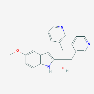 2-(5-methoxy-1H-indol-2-yl)-1,3-bis(3-pyridyl)propan-2-ol