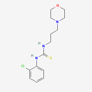 molecular formula C14H20ClN3OS B4931533 N-(2-chlorophenyl)-N'-[3-(4-morpholinyl)propyl]thiourea 