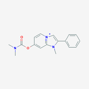 molecular formula C17H18N3O2+ B493155 1-Methyl-2-phenylimidazo[1,2-a]pyridin-1-ium-7-yl dimethylcarbamate 