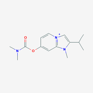 molecular formula C14H20N3O2+ B493158 2-Isopropyl-1-methylimidazo[1,2-a]pyridin-1-ium-7-yl dimethylcarbamate 