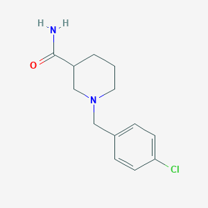 molecular formula C13H17ClN2O B4931587 1-(4-chlorobenzyl)-3-piperidinecarboxamide 