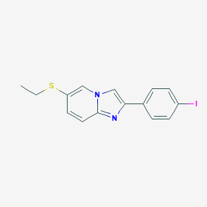 molecular formula C15H13IN2S B493161 Ethyl 2-(4-iodophenyl)imidazo[1,2-a]pyridin-6-yl sulfide 