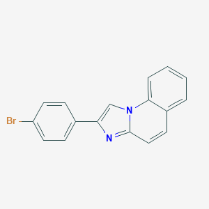 molecular formula C17H11BrN2 B493163 2-(4-Bromophenyl)imidazo[1,2-a]quinoline 