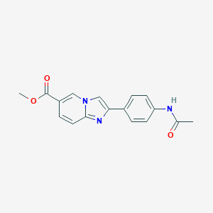 Methyl 2-[4-(acetylamino)phenyl]imidazo[1,2-a]pyridine-6-carboxylate