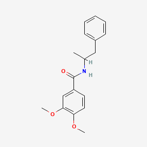 molecular formula C18H21NO3 B4931640 3,4-dimethoxy-N-(1-methyl-2-phenylethyl)benzamide 