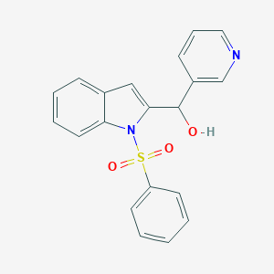 [1-(phenylsulfonyl)-1H-indol-2-yl](3-pyridinyl)methanol