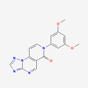 molecular formula C16H13N5O3 B4931658 7-(3,5-dimethoxyphenyl)pyrido[3,4-e][1,2,4]triazolo[1,5-a]pyrimidin-6(7H)-one 