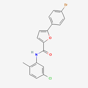 molecular formula C18H13BrClNO2 B4931702 5-(4-bromophenyl)-N-(5-chloro-2-methylphenyl)-2-furamide 