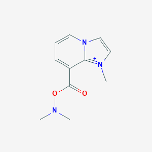 molecular formula C11H14N3O2+ B493174 8-{[(Dimethylamino)oxy]carbonyl}-1-methylimidazo[1,2-a]pyridin-1-ium 