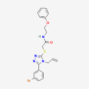 2-{[4-allyl-5-(3-bromophenyl)-4H-1,2,4-triazol-3-yl]thio}-N-(2-phenoxyethyl)acetamide