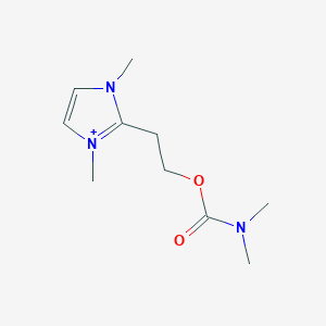 molecular formula C10H18N3O2+ B493178 2-(1,3-dimethyl-1H-imidazol-3-ium-2-yl)ethyl dimethylcarbamate 