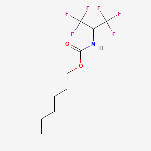 hexyl N-(1,1,1,3,3,3-hexafluoropropan-2-yl)carbamate