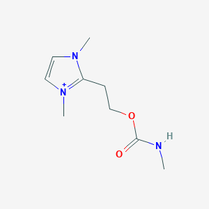 molecular formula C9H16N3O2+ B493179 2-(1,3-dimethylimidazol-1-ium-2-yl)ethyl N-methylcarbamate 