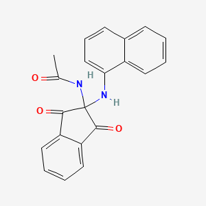 N-[2-(1-naphthylamino)-1,3-dioxo-2,3-dihydro-1H-inden-2-yl]acetamide