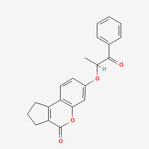 7-(1-methyl-2-oxo-2-phenylethoxy)-2,3-dihydrocyclopenta[c]chromen-4(1H)-one