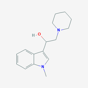 1-(1-methyl-1H-indol-3-yl)-2-(1-piperidinyl)ethanol