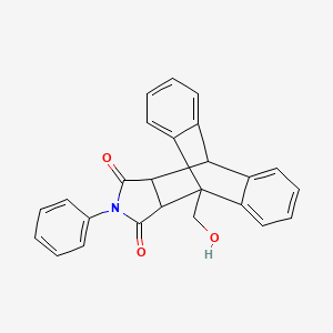 1-(hydroxymethyl)-17-phenyl-17-azapentacyclo[6.6.5.0~2,7~.0~9,14~.0~15,19~]nonadeca-2,4,6,9,11,13-hexaene-16,18-dione