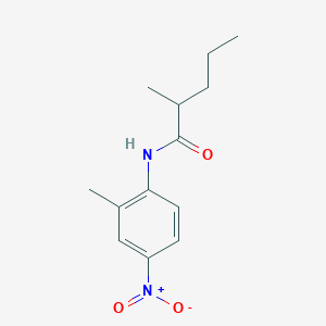 molecular formula C13H18N2O3 B4931858 2-methyl-N-(2-methyl-4-nitrophenyl)pentanamide 