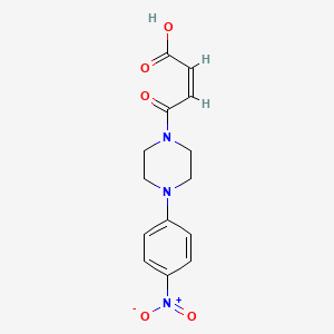 4-[4-(4-nitrophenyl)-1-piperazinyl]-4-oxo-2-butenoic acid