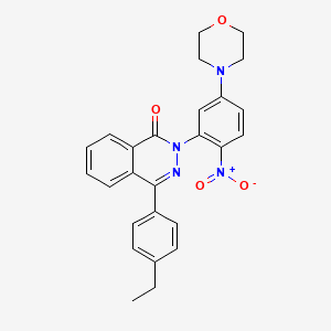 4-(4-ethylphenyl)-2-[5-(4-morpholinyl)-2-nitrophenyl]-1(2H)-phthalazinone