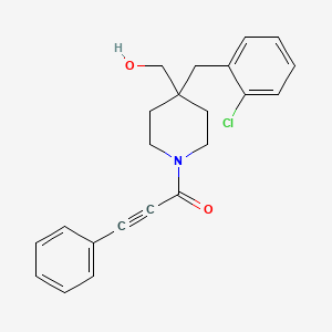 [4-(2-chlorobenzyl)-1-(3-phenyl-2-propynoyl)-4-piperidinyl]methanol