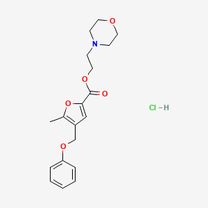 2-(4-morpholinyl)ethyl 5-methyl-4-(phenoxymethyl)-2-furoate hydrochloride