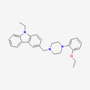 3-{[4-(2-ethoxyphenyl)-1-piperazinyl]methyl}-9-ethyl-9H-carbazole