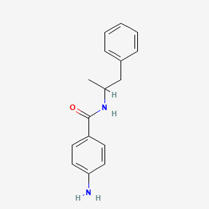 molecular formula C16H18N2O B4931976 4-amino-N-(1-methyl-2-phenylethyl)benzamide 