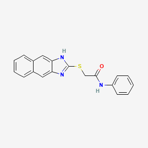 2-(1H-naphtho[2,3-d]imidazol-2-ylthio)-N-phenylacetamide