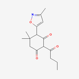 2-butyryl-5,5-dimethyl-4-(3-methyl-5-isoxazolyl)-1,3-cyclohexanedione