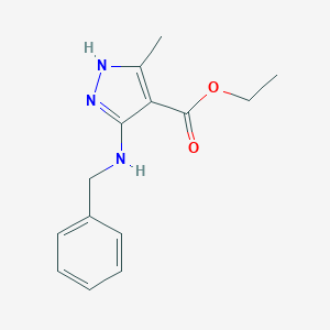 ethyl 5-(benzylamino)-3-methyl-1H-pyrazole-4-carboxylate