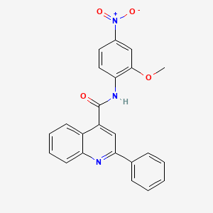 N-(2-methoxy-4-nitrophenyl)-2-phenyl-4-quinolinecarboxamide