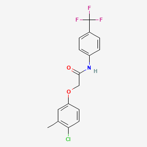 2-(4-chloro-3-methylphenoxy)-N-[4-(trifluoromethyl)phenyl]acetamide