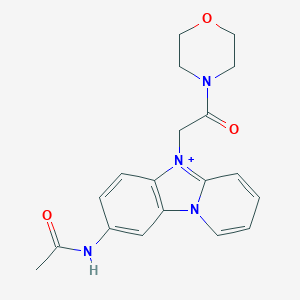 8-(Acetylamino)-5-[2-(4-morpholinyl)-2-oxoethyl]pyrido[2,1-b]benzimidazol-5-ium