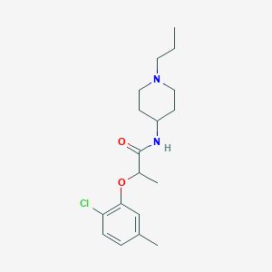 2-(2-chloro-5-methylphenoxy)-N-(1-propyl-4-piperidinyl)propanamide