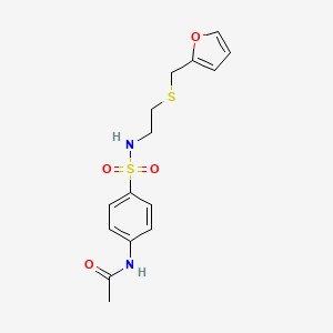 N-{4-[({2-[(2-furylmethyl)thio]ethyl}amino)sulfonyl]phenyl}acetamide