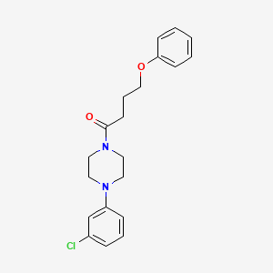 molecular formula C20H23ClN2O2 B4932080 1-(3-chlorophenyl)-4-(4-phenoxybutanoyl)piperazine 