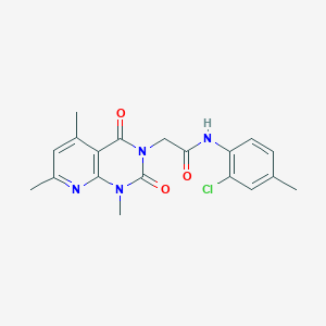 N-(2-chloro-4-methylphenyl)-2-(1,5,7-trimethyl-2,4-dioxo-1,4-dihydropyrido[2,3-d]pyrimidin-3(2H)-yl)acetamide