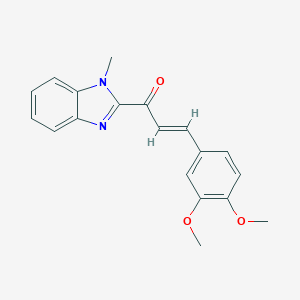 3-(3,4-dimethoxyphenyl)-1-(1-methyl-1H-benzimidazol-2-yl)-2-propen-1-one
